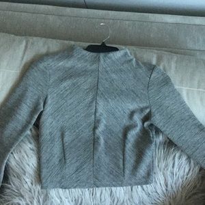 Zara Grey Black Bolero Top